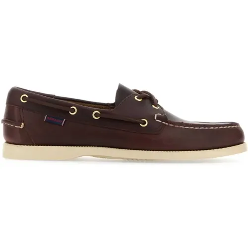 Schokoladen Leder Loafers , Herren, Größe: 42 EU - Sebago - Modalova