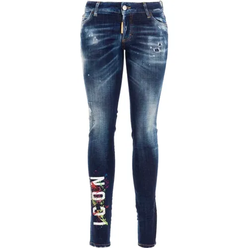 Slim-fit Jeans , Damen, Größe: 4XS - Dsquared2 - Modalova