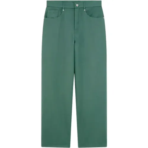 Grüne Baggy Hose mit Taschen , Herren, Größe: S - Drole de Monsieur - Modalova