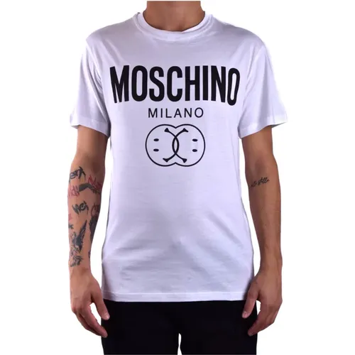 Classic Cotton T-Shirt , male, Sizes: L - Moschino - Modalova