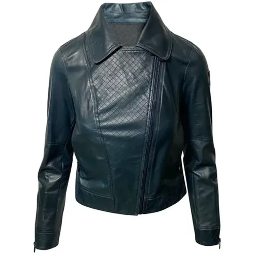 Leather Motor Jacket - Excellent Condition , female, Sizes: 2XS - Chanel Vintage - Modalova
