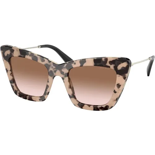 Pink Havana Sonnenbrillen , Damen, Größe: 50 MM - Miu Miu - Modalova