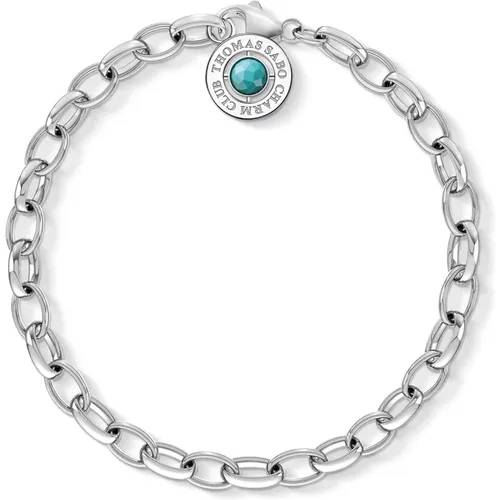 Turquoise Charm Bracelet X0229-404-17 , female, Sizes: ONE SIZE - Thomas Sabo - Modalova