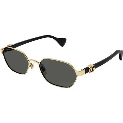 Gold Grey Sunglasses Gg1593S , female, Sizes: 56 MM - Gucci - Modalova