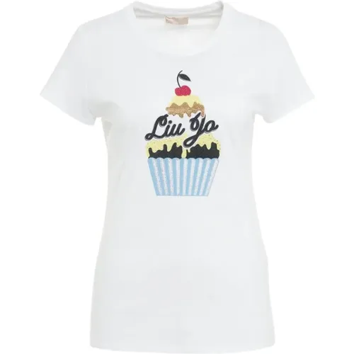 Casual T-Shirt for Women , female, Sizes: XS, S, XL, M - Liu Jo - Modalova