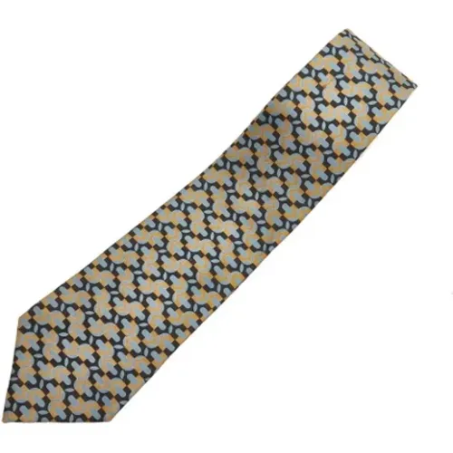 Pre-owned Multicolored Silk Hermès Tie , female, Sizes: ONE SIZE - Hermès Vintage - Modalova