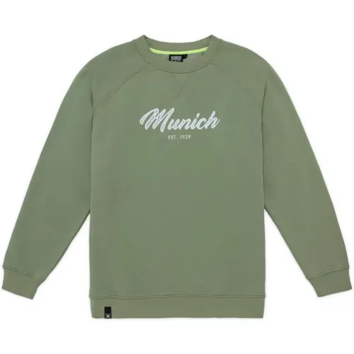 Casual Urban Sweatshirt Weiche Gewaschene Baumwolle , Herren, Größe: XL - Munich - Modalova