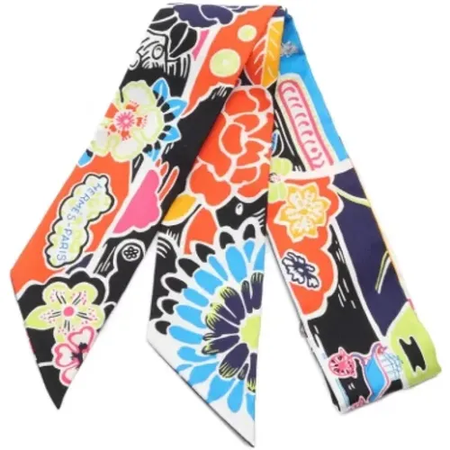 Pre-owned Silk scarves , female, Sizes: ONE SIZE - Hermès Vintage - Modalova