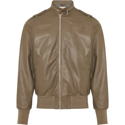 Leather jacket , male, Sizes: 2XL - Giorgio Brato - Modalova