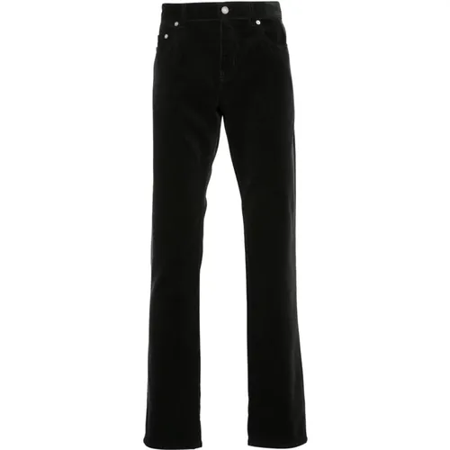 Slim Corduroy Pants Deep Faded , male, Sizes: W32, W38, W33, W31, W36, W34 - Saint Laurent - Modalova