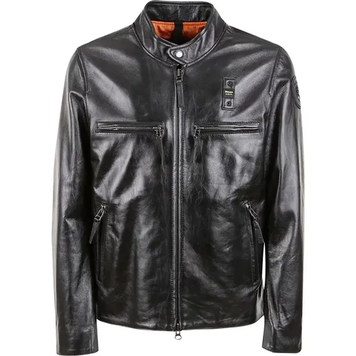 Biker Leather Coats , male, Sizes: 3XL - Blauer - Modalova