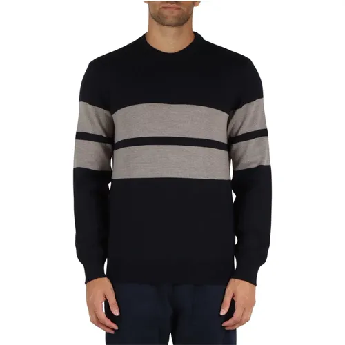 Virgin Wool Crewneck Sweater , male, Sizes: M, S, L, XL - PAUL & SHARK - Modalova