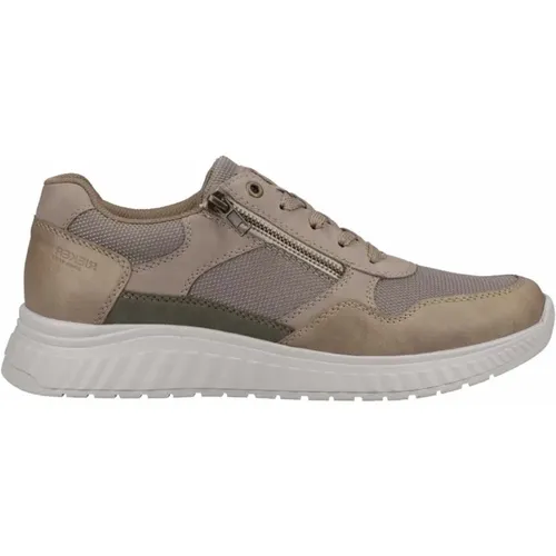 Beige Sneakers , Herren, Größe: 41 EU - Rieker - Modalova