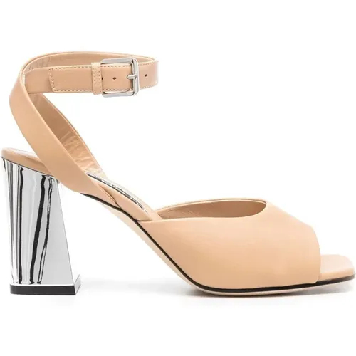 Elegant Leather Sandals , female, Sizes: 2 1/2 UK, 5 UK, 4 UK - Sergio Rossi - Modalova