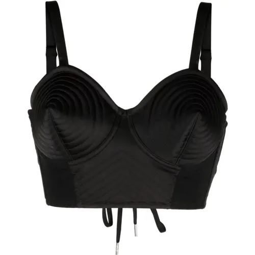 Conical Corset Cropped Top , female, Sizes: M, XS - Jean Paul Gaultier - Modalova