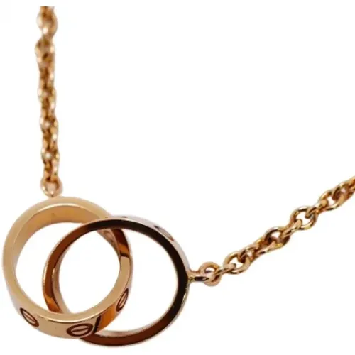 Pre-owned Rose Gold necklaces , female, Sizes: ONE SIZE - Cartier Vintage - Modalova