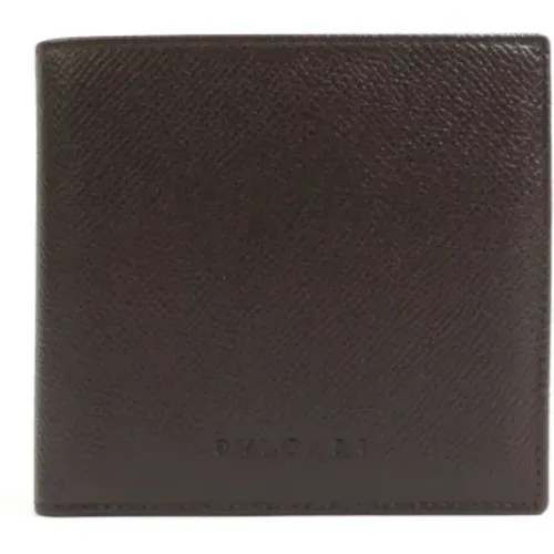 Pre-owned Leather wallets , male, Sizes: ONE SIZE - Bvlgari Vintage - Modalova