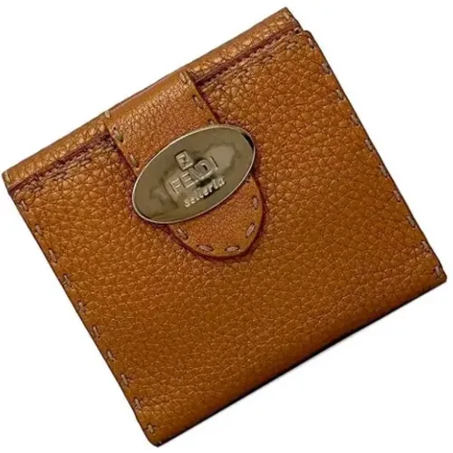 Pre-owned Leather wallets , female, Sizes: ONE SIZE - Fendi Vintage - Modalova