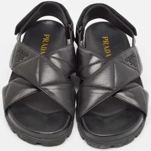 Pre-owned Leather sandals , female, Sizes: 3 1/2 UK - Prada Vintage - Modalova