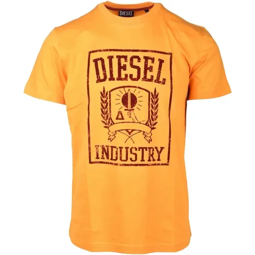 T-Shirt für Männer , Herren, Größe: M - Diesel - Modalova