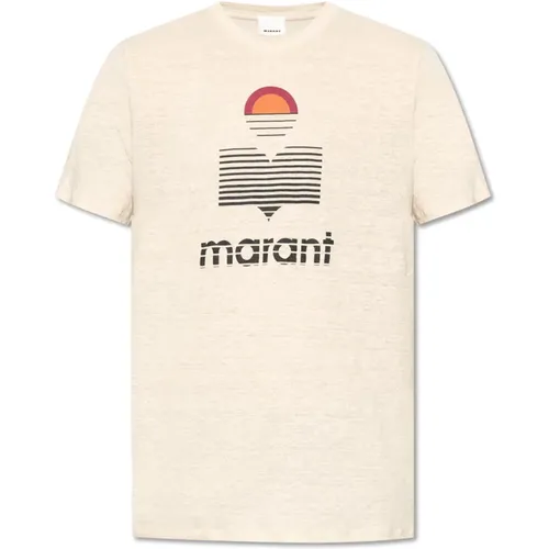 Karman Leinen T-Shirt , Herren, Größe: M - Isabel marant - Modalova