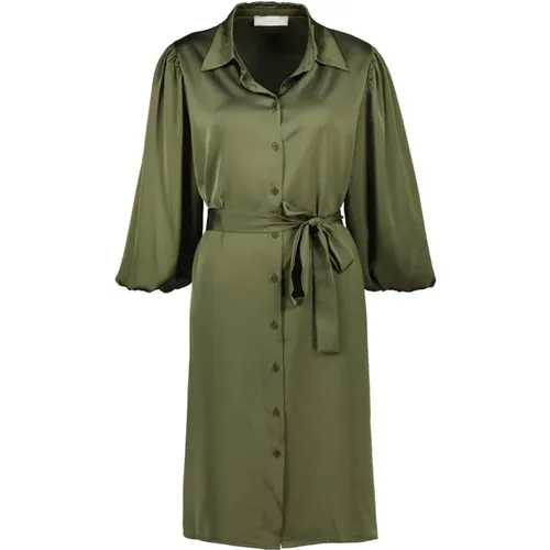 Elea Kleid in Khaki , Damen, Größe: M - Amélie & Amélie - Modalova