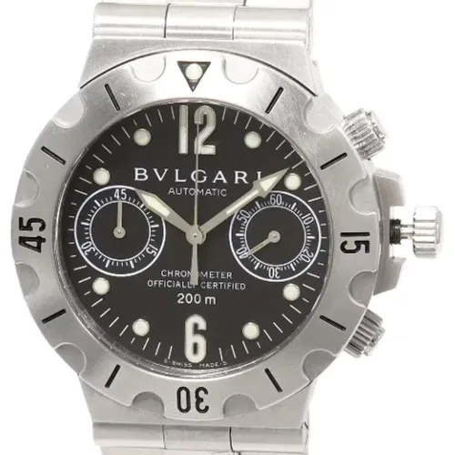 Pre-owned Metal watches , male, Sizes: ONE SIZE - Bvlgari Vintage - Modalova