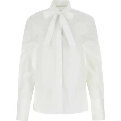 Elegante Weiße Popelinebluse , Damen, Größe: M - Jil Sander - Modalova