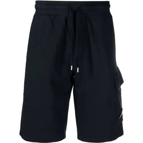 Blaue Casual Shorts mit Cargo-Tasche , Herren, Größe: XL - C.P. Company - Modalova