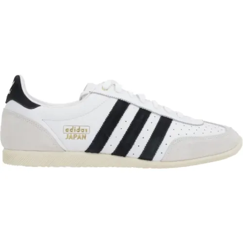 Weiße Low-Top-Sneaker mit Wildlederakzenten , Herren, Größe: 42 1/2 EU - Adidas - Modalova