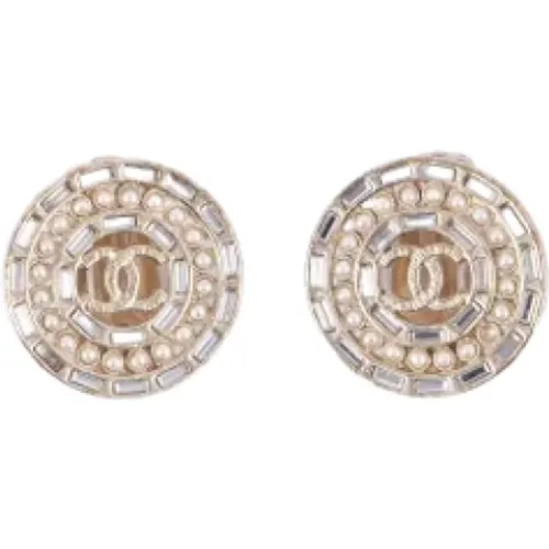 Pre-owned Metal earrings , female, Sizes: ONE SIZE - Chanel Vintage - Modalova