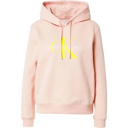 Monogram Hoodie , Damen, Größe: L - Calvin Klein Jeans - Modalova