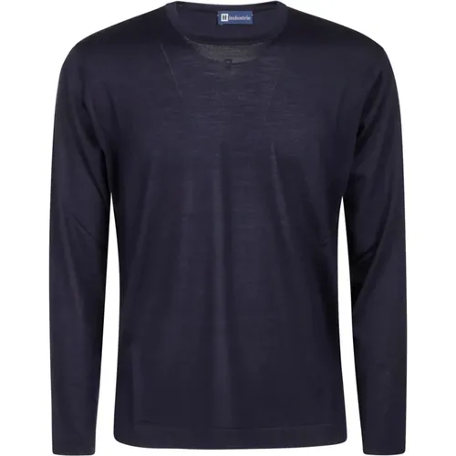 Merino Wool Long Sleeve Shirt , male, Sizes: 4XL, L, 3XL, 2XL, M - Hindustrie - Modalova