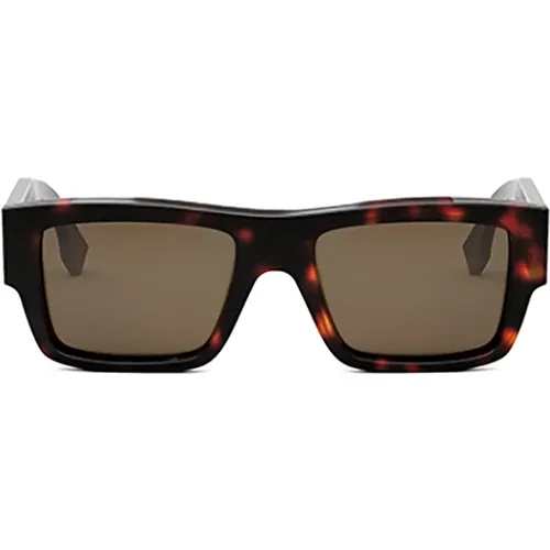 Schwarze Sonnenbrille für Frauen , Damen, Größe: 53 MM - Fendi - Modalova
