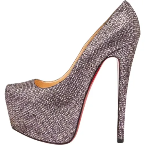 Pre-owned Fabric heels , female, Sizes: 2 1/2 UK - Christian Louboutin Pre-owned - Modalova