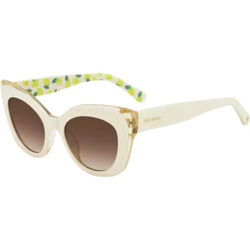 Graue Acetat Sonnenbrille für Frauen - Kate Spade - Modalova