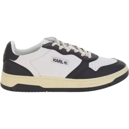 Multicolor Leather Low Lace Sneakers , male, Sizes: 8 UK, 6 UK, 9 UK, 7 UK, 10 UK - Karl Lagerfeld - Modalova