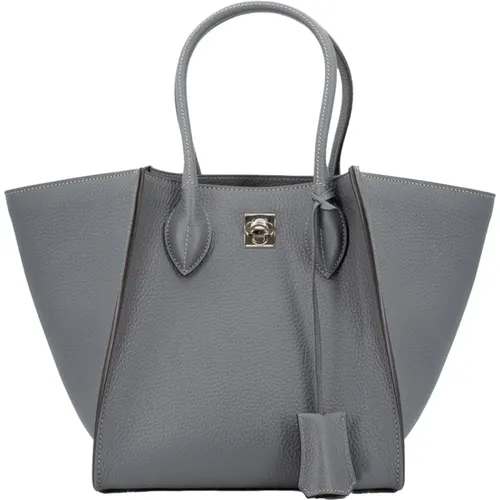 Womens Bags Shopper Iron Grigio Aw23 , female, Sizes: ONE SIZE - Ermanno Scervino - Modalova