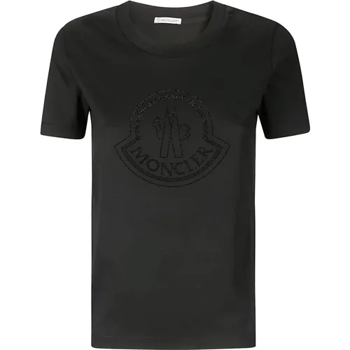 Casual Ss T-Shirt , Damen, Größe: L - Moncler - Modalova