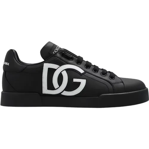 Schwarze Portofino Sneakers von Dolce Gabbana , Damen, Größe: 35 EU - Dolce & Gabbana - Modalova