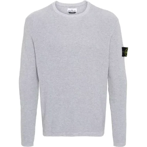 Grauer Sweatshirt Ss24 Herrenbekleidung , Herren, Größe: S - Stone Island - Modalova