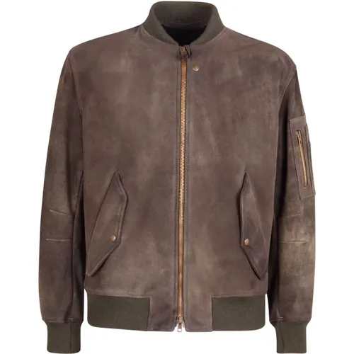 Leather Jacket , male, Sizes: M, XL - Salvatore Santoro - Modalova