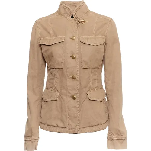 Women's Clothing Jackets & Coats Natural Ss24 , female, Sizes: L, XS, M - Fay - Modalova