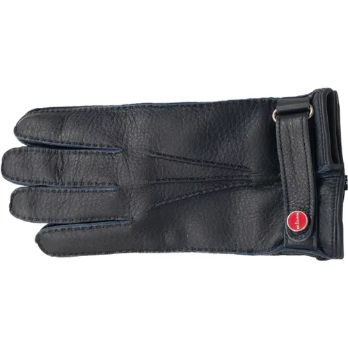 Smooth Grain Leather Mens Gloves , male, Sizes: 9 UK - Kiton - Modalova
