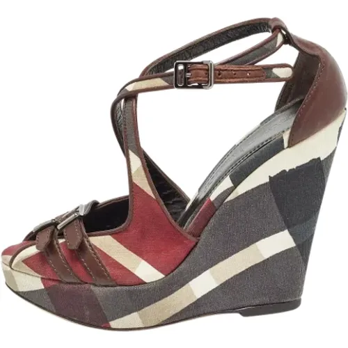 Pre-owned Canvas sandals - Burberry Vintage - Modalova