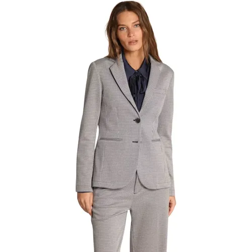 Eleganter Helena Blazer mit Mikromuster , Damen, Größe: L - Mason's - Modalova