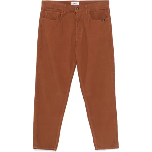 Cotton Jeremiah Jeans with Logo , male, Sizes: W33, W36, W32, W34, W30, W31 - Amish - Modalova