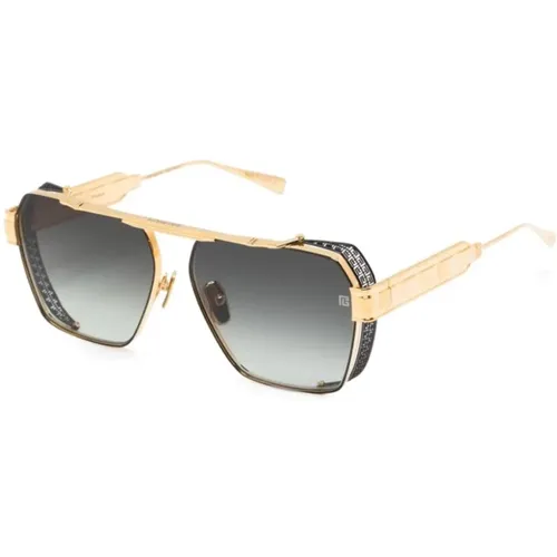 Gold Sunglasses for Everyday Use , female, Sizes: ONE SIZE - Balmain - Modalova