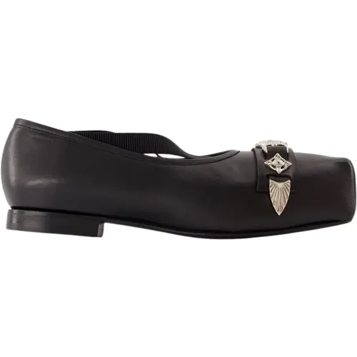 Leather Ballerinas Slip-On Shoes , female, Sizes: 2 UK - Toga Pulla - Modalova