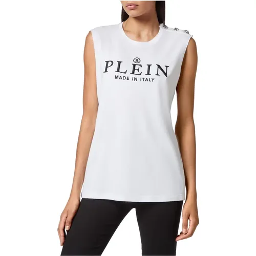 Sleeveless Top , female, Sizes: S, M, XS - Philipp Plein - Modalova